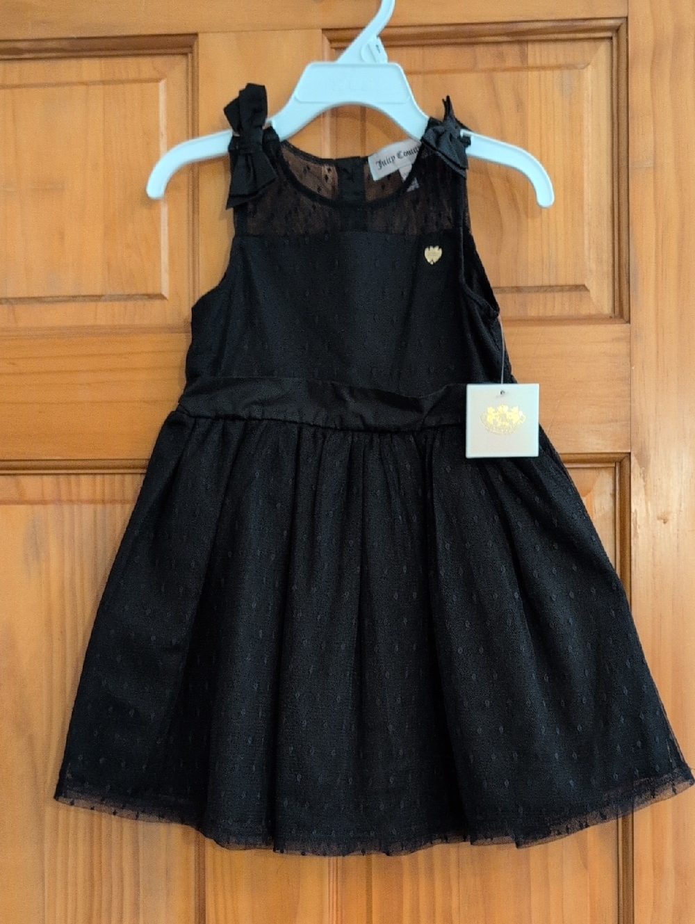 Juicy Couture Little Girls Black Lace Party Dress